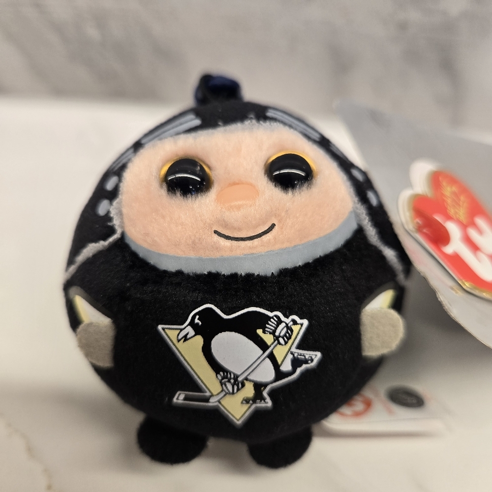 Ty Beanie Ballz 4" NHL Pittsburgh Penguins 2013‎  Rare Retired with Tags
